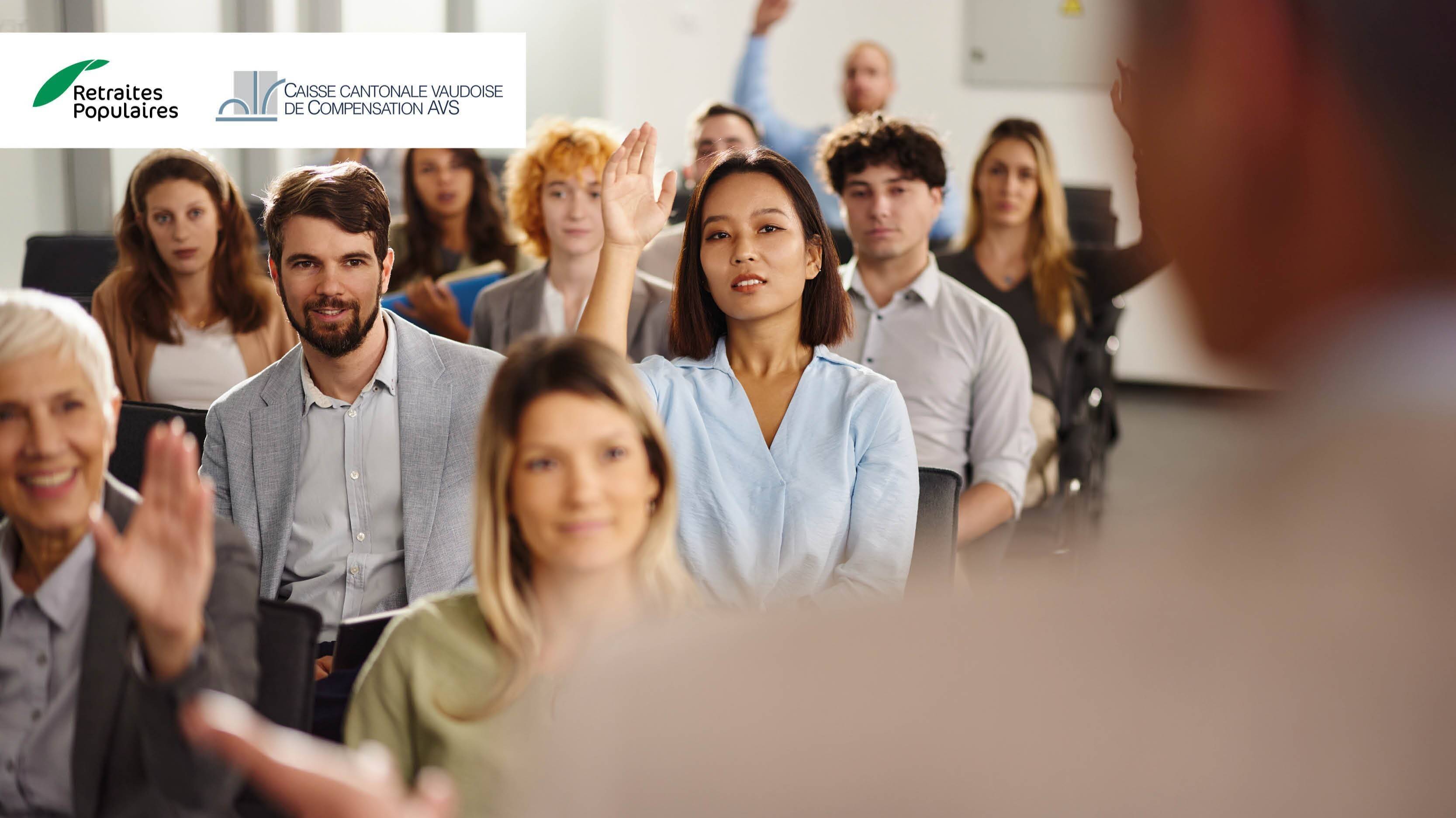Image de groupes, personnes qui assistent à une conférence